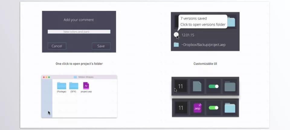 aw Autosaver - Monitor the number of versions/ Customizable UI