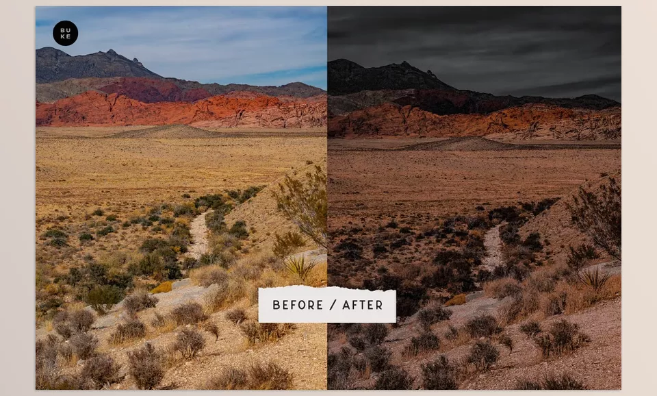 Scenery Film 3 Lightroom Presets - Transform your outdoor shots with dreamy, moody tones using Scenery Film Presets.