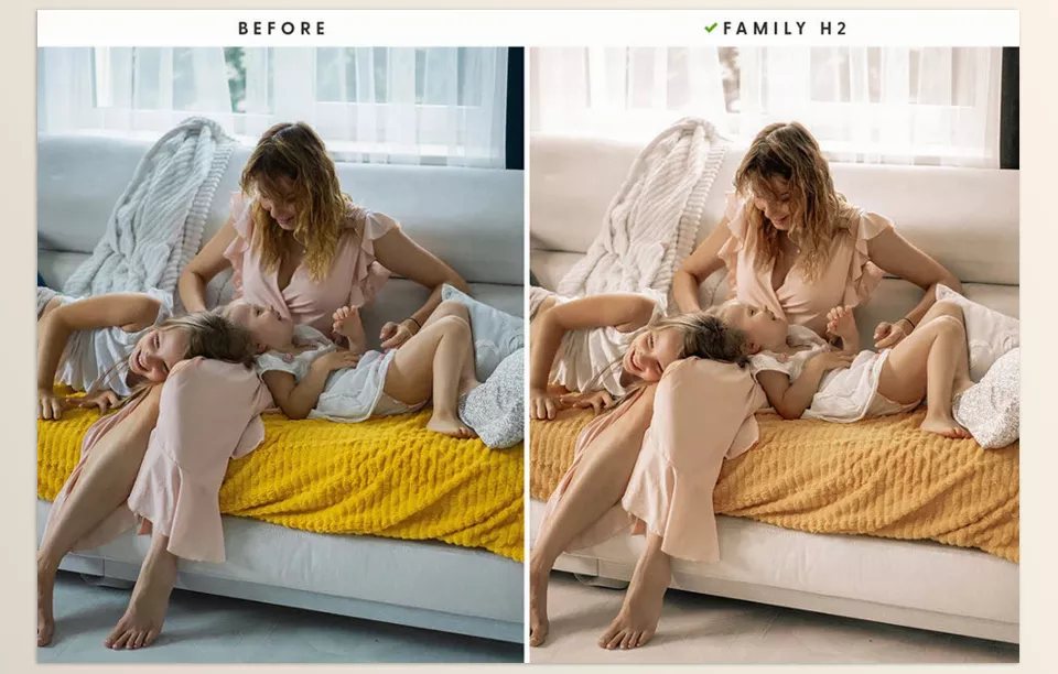 CreativeMarket - Happy Family – Lightroom Presets - Lightroom Presets is a collection of household photography presets that capture everyday life with rich, warm, organic summer colours.