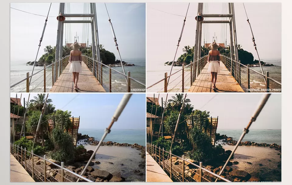 Tropical breeze Lightroom preset - Transform your travel shots with rich, warm tones!