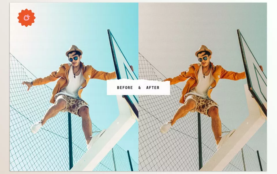 15 Summer Film Lr Presets Bundle - Create a nostalgic film look for your summer shots in just one click.