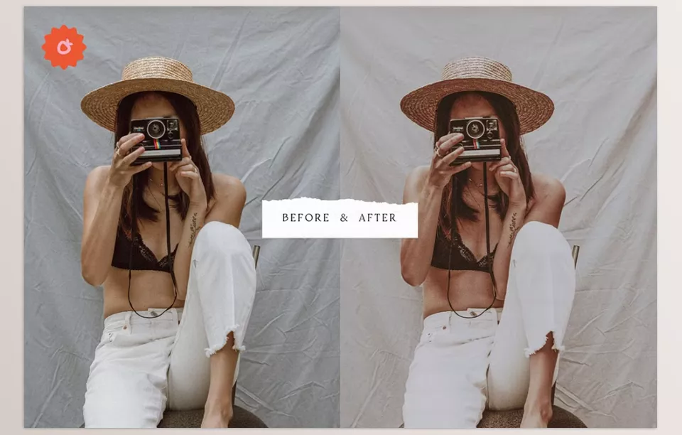 Creative Market - 18 TOP Chic Presets Bundle - Cool tones meet timeless beauty. Transform everyday shots into editorial-quality edits.