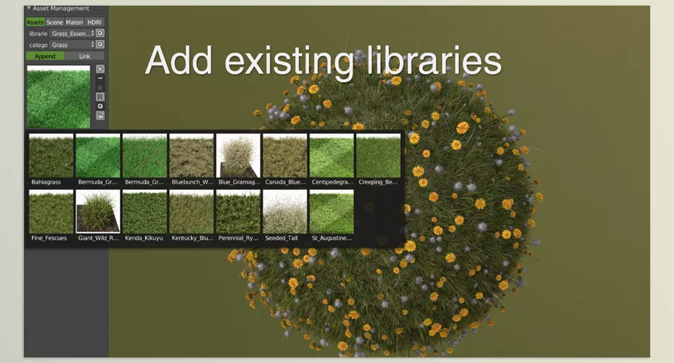 Asset Management - This append retains all the associated data for your objects, shaders, textures, particles, and more.