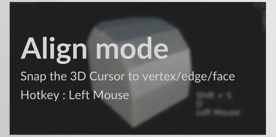 Sad Cursor - Adjust the position and orientation of the 3D cursor with a single click.