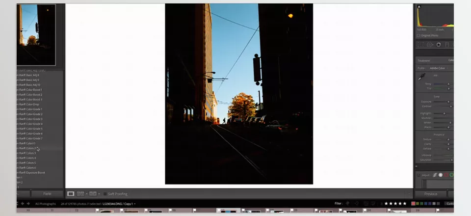 Evan Ranft - Lightroom Preset Module - Warm highlights and cool shadows blend to craft a balanced and expressive color story.