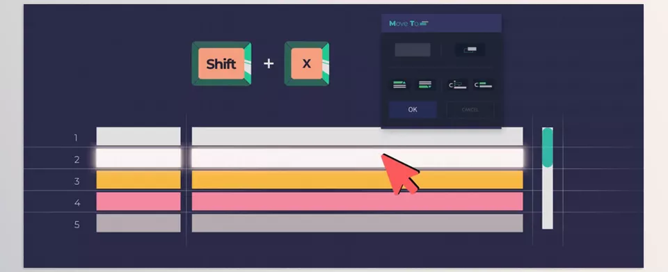 Aescripts - Move To - Open Move To with the simple shortcut