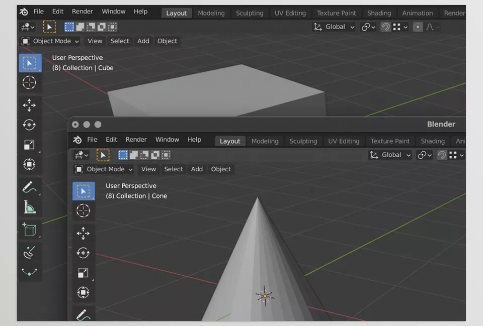 Multi Instance Blender - Adding other elements via Append seemed as cumbersome to me as closing the current model, opening an older one, copying the desired parts, closing the older one again, opening the current one again, and inserting the parts.