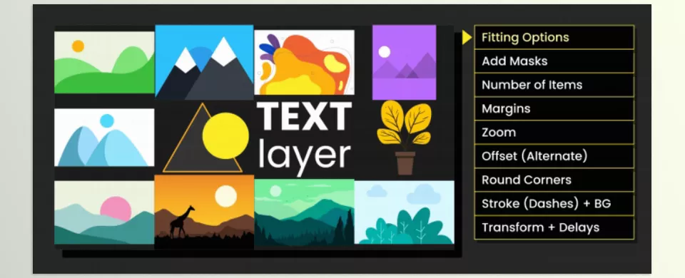 Slides and Grids - Set target layers by selection in bulk edit dialog