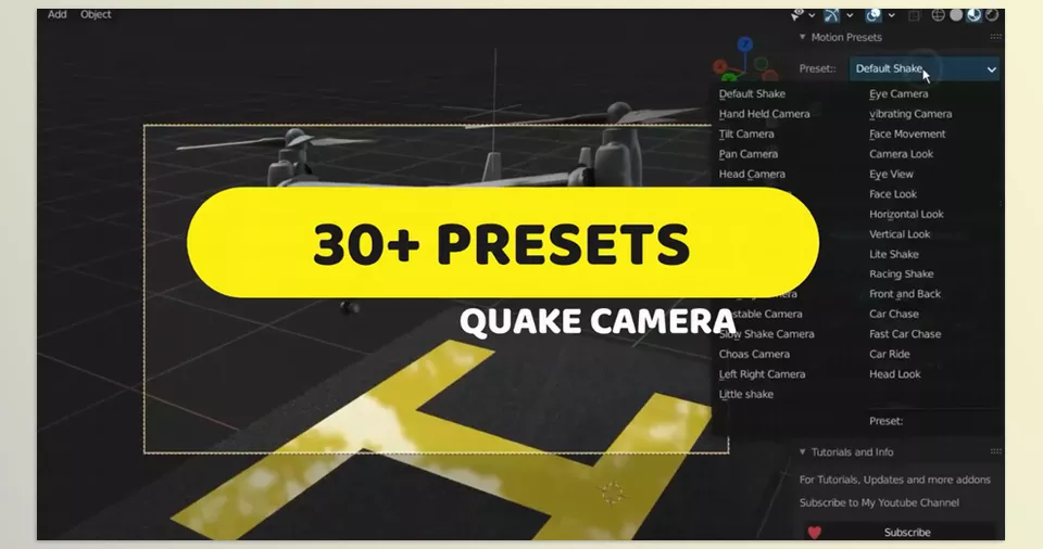 Quake Handheld Camera - Comes with a lot of camera shake presets.