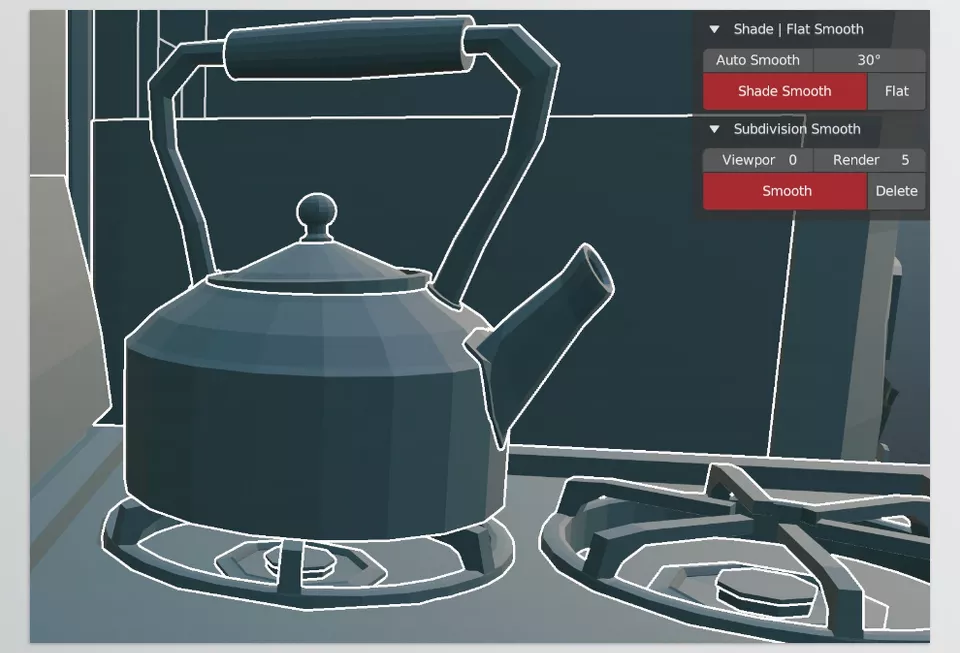 Easy Smoothies - A quick way to apply Shade Smooth, Flat Shade, or Subdivision modifiers with customized values across multiple objects.
