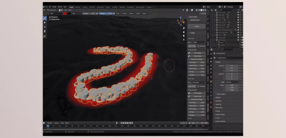 Terrain Creator - Simulate natural erosion processes to create more realistic terrain.
