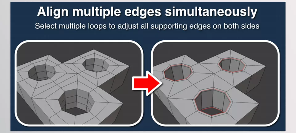 Powerslide - Adjust multiple edge loops simultaneously.