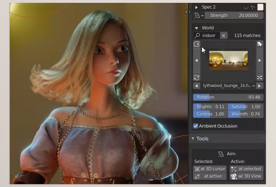 Blender - Gaffer - The Solo button next to each light allows you to temporarily conceal all other lights, focusing only on the selected one.