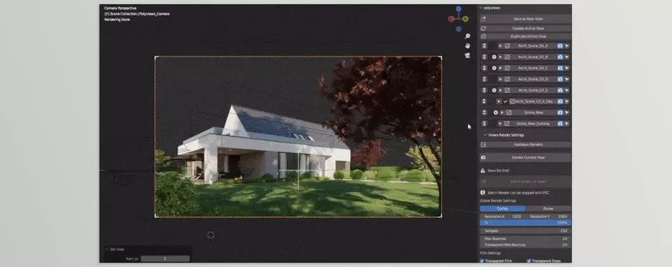 Polyviews Easy View Manager - Saves camera views, worlds, and collection states.