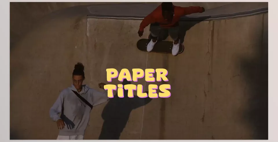 Colorful Paper Sheets Titles for After Effects - Bring your titles to life with vibrant, dynamic animations using ARTGLUE's Colorful Paper Sheets Titles template.