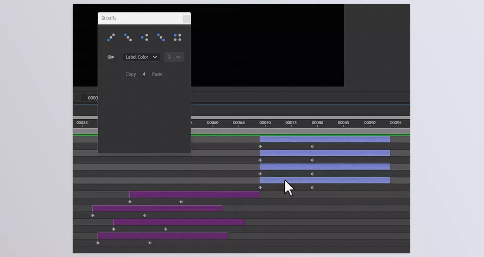 Aescripts - Stratify - Transfer the offset stagger from one group of layers to another.