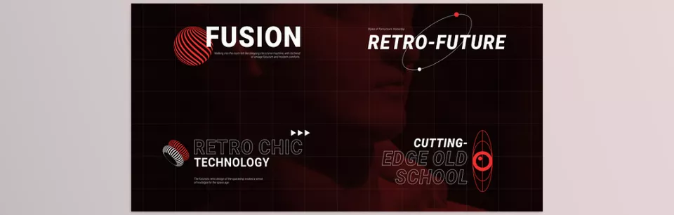 Videohive - Retro Futuristic Titles - Fully Resizable