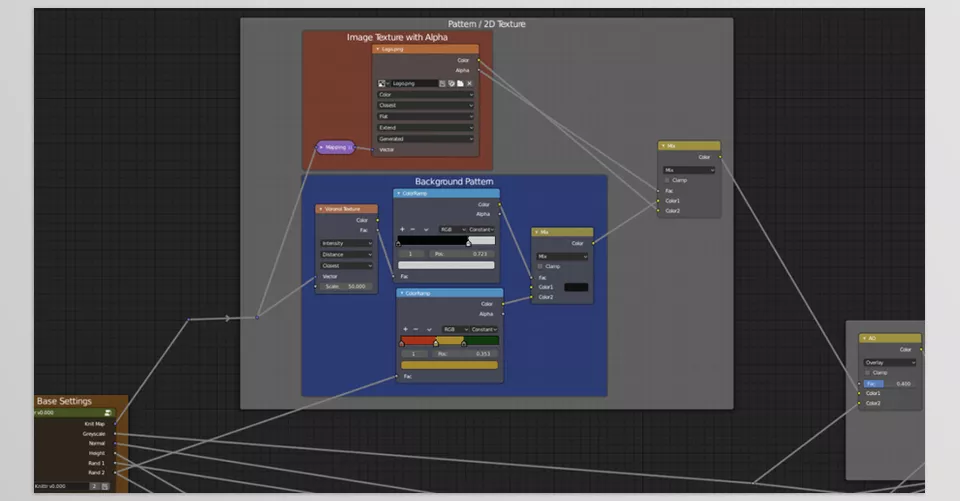 Knittr - make any pattern look like it is knitted by using the 'Knit Map' as the vector input.