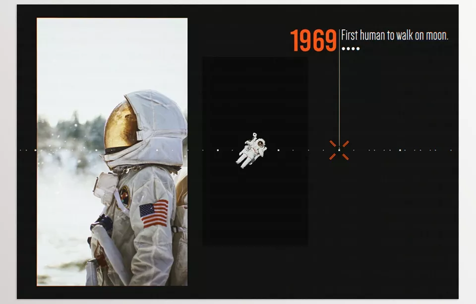Modern Timeline Slideshow - present the growth and timeline of your company with a modern, clean, and elegant minimal look.