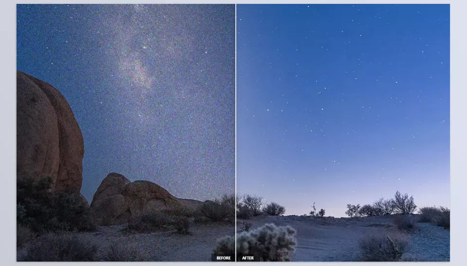 Nonoise AI - It eliminates all image noise while intelligently restoring and enhancing details.