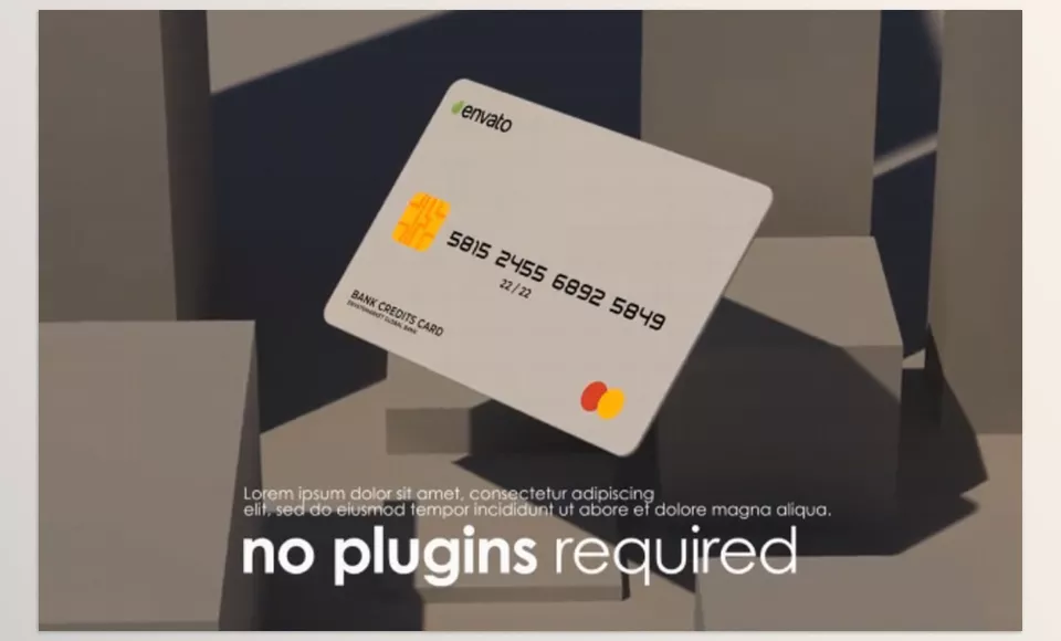 Bank Credit Card Promo - No Plugins Required.