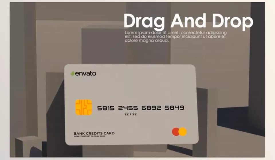 Bank Credit Card Promo - Quick and easy rendering.