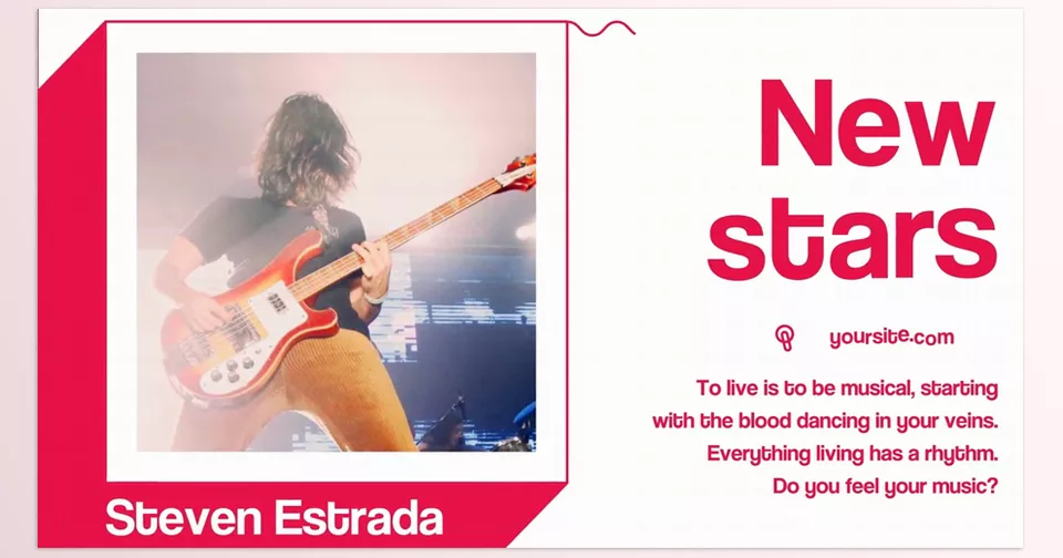 Music Slides for After Effects - Drop in your photos or videos to create a high-energy presentation, or use it for dynamic advertisements and party invitations.