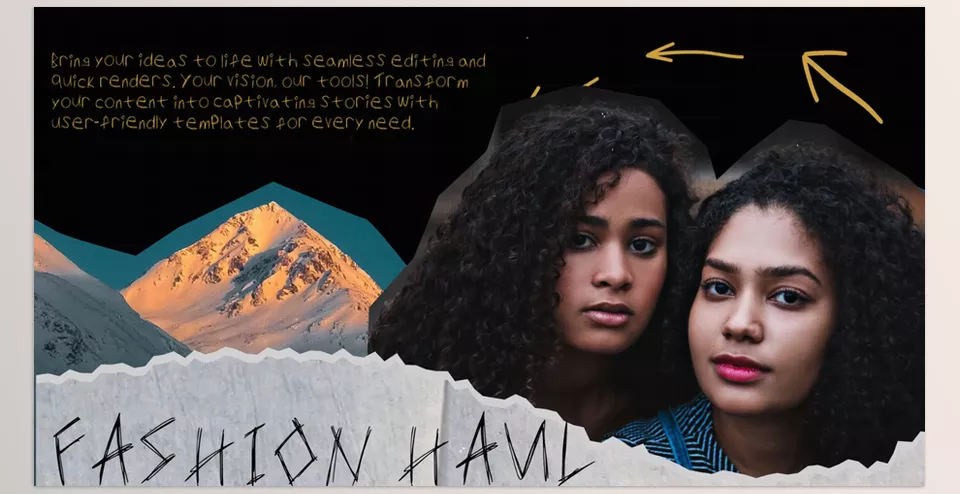 Creative Crumbled Paper Slides for After Effects - These custom scenes with media and text placeholders are a great tool for attracting viewers and promoting your brand.