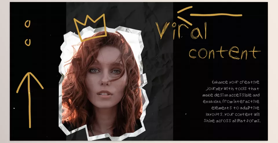 Creative Crumbled Paper Slides for After Effects - With a dynamic combination of vibrant animated torn paper and abstract transitions, you can easily direct your audience to your next video or invite them to buy product.