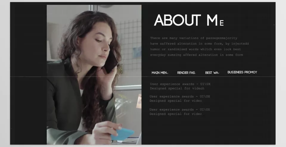 Minimalistic Website Promo - Full color control and Works with any fonts!