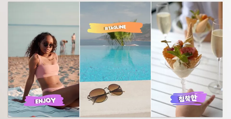 Cartoon Liquid Plate Titles for Premiere Pro - Ideal for adding a splash of fun to presentations, YouTube videos, social media posts, and energetic broadcasts.