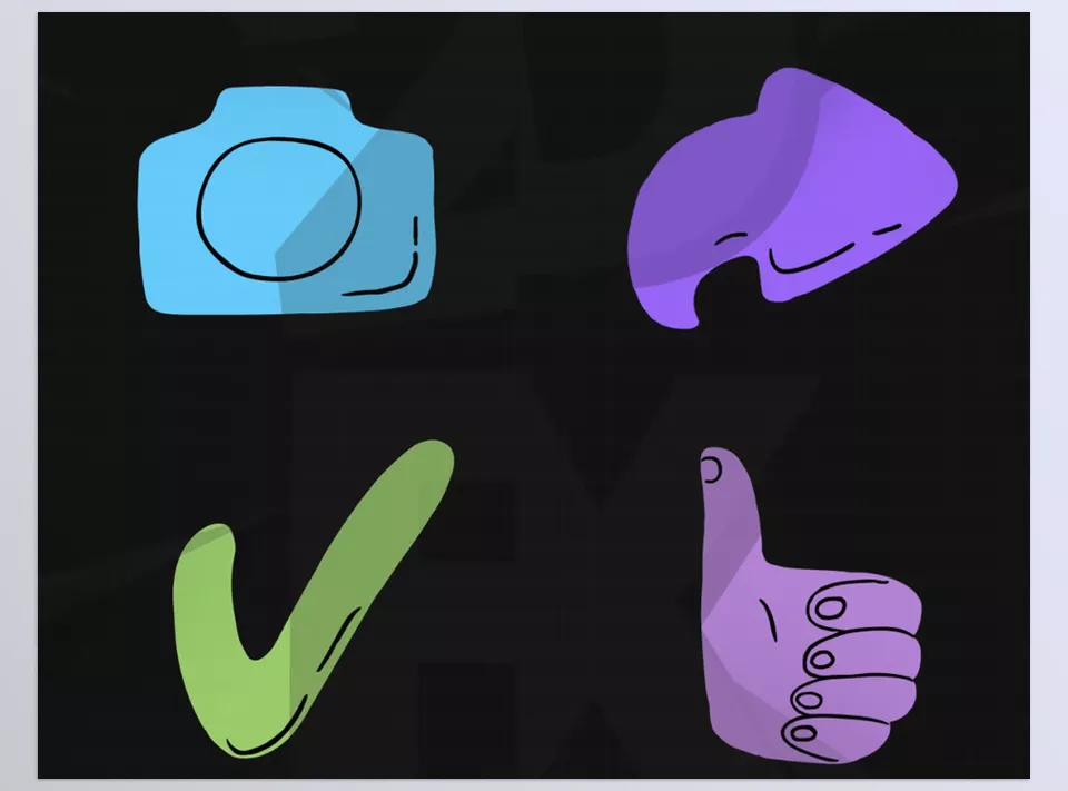 Cartoon Liquid Icons for After Effects - With icons like hearts, speech bubbles, arrows, and more, this pack brings a unique and dynamic element to your branding, dialogues, or playful animations.