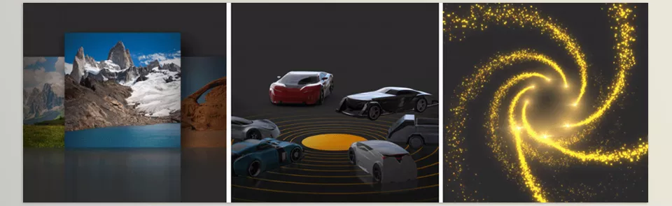 Circle Rig Pro - Choose a Null Object as an Effector to scale/move/rotate the front image of a carousel.