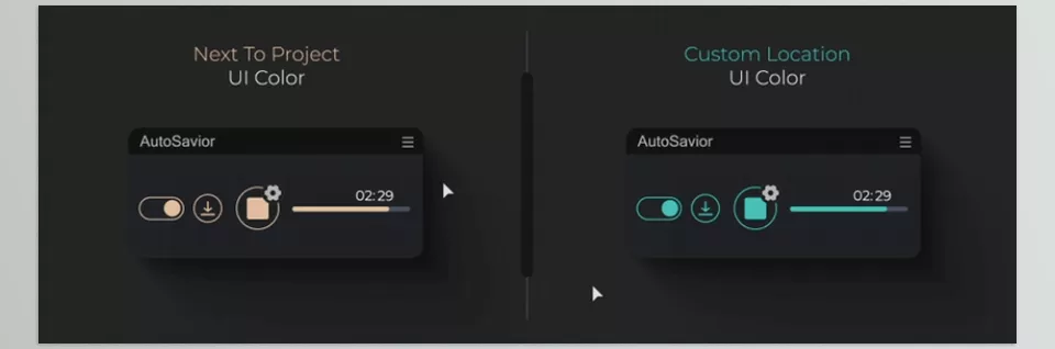Auto Savior - Each mode has a unique UI color to help you easily identify the active mode at a glance.