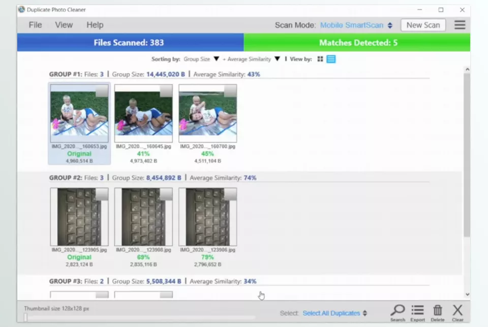 Duplicate Photo Cleaner - Start the scan and relax as Duplicate Photo Cleaner efficiently searches for duplicate and similar photos. The process won’t take much time.