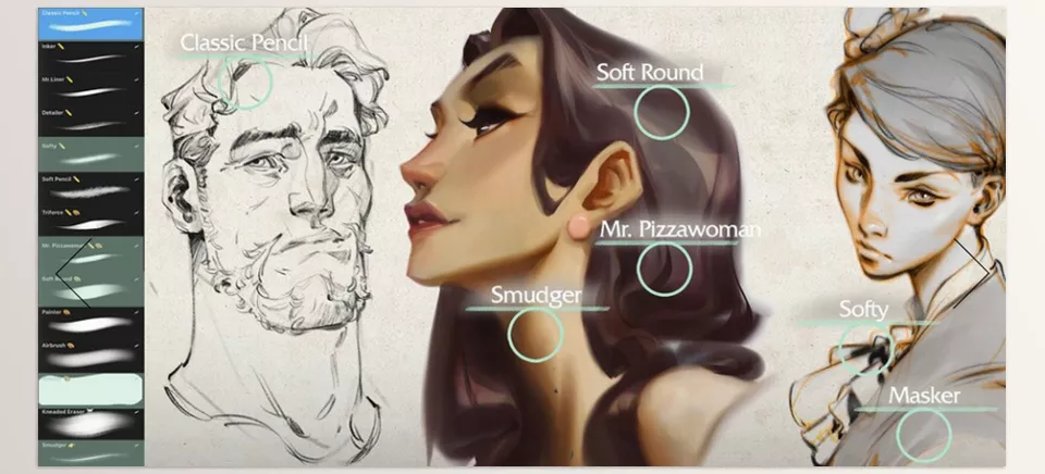 Procreate Brushpack - explicitly made for working in Procreate.
