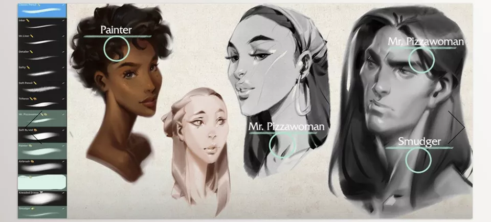 Procreate Brushpack - This pack handles both painting and drawing with ease.
