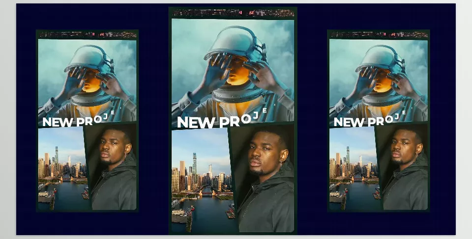 Videohive - Split Screen Instagram Slideshow - media placeholders