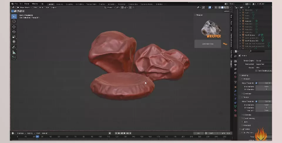 Wrapper Addon - Dynamic modeling made simple with real-time wrap adjustments.