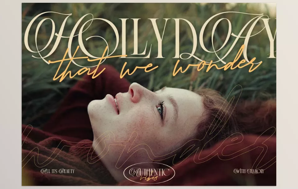 Charoly Signature - a harmonious blend of classic elegant serif with the charm of the script.