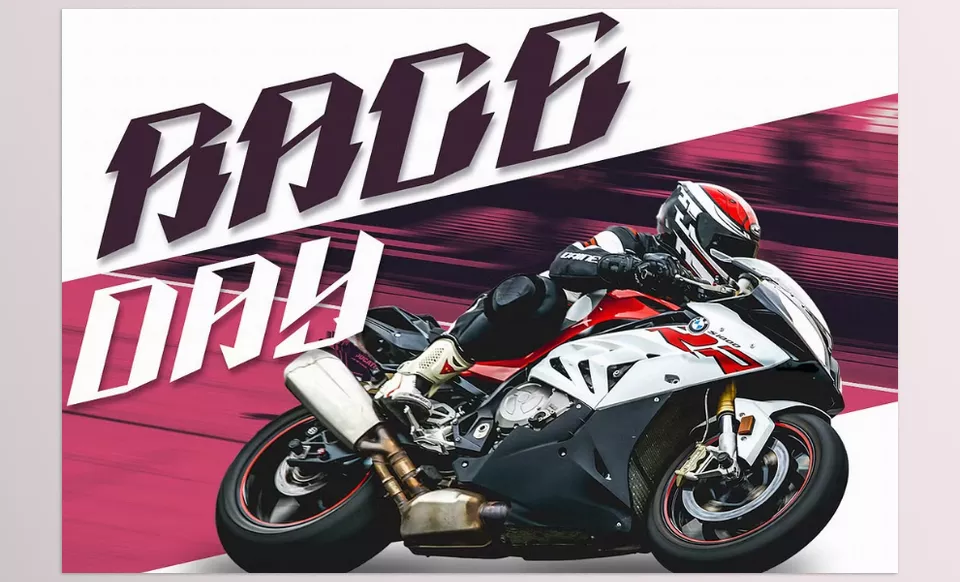 Creative Market - Stirle - a bold display font inspired by the thrill and speed of racing.