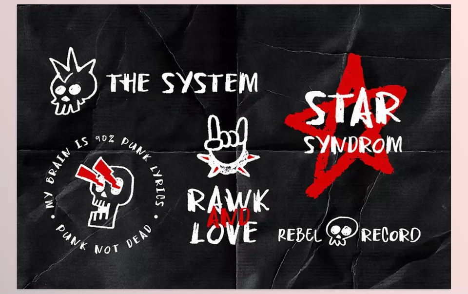 Creative Market - Punk Riot - Perfect for album covers, streetwear, posters, and anything that screams bold and unapologetic creativity.