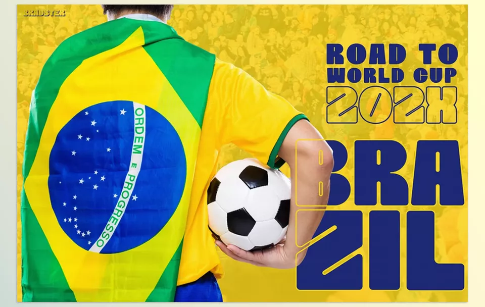 Creative Market - BRADSTER - The bright yellow and blue tones create a striking contrast, boosting its visibility.