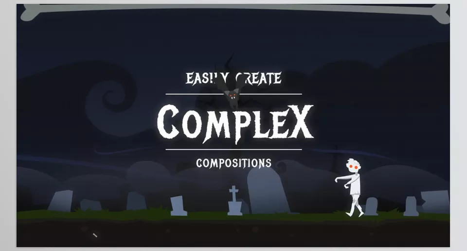 mTitle Halloween for Final Cut Pro - Seamlessly add spooky charm to your videos with customizable animations.
