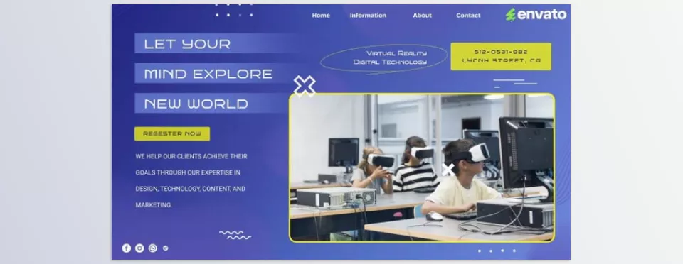 Virtual Reality Technology Slideshow - Very easy to customize