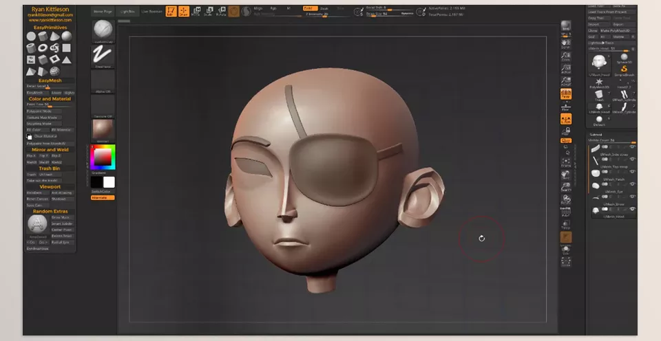 Ryan's Tools Zbrush Plugin - superb modification.