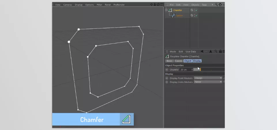 Respline for Cinema 4D - Chamfer