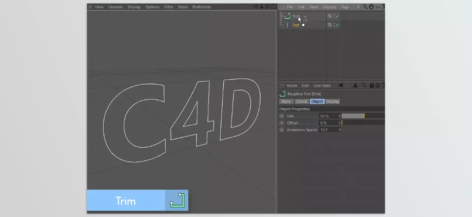 Respline for Cinema 4D - Trim