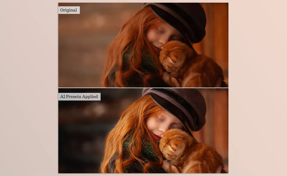 Luxe Portrait AI Adaptive Retouch Toolkit Lightroom Presets - Flawless Skin Smoothing