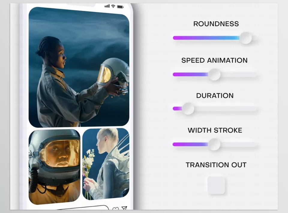Vertical Multiscreen Transitions - over 80 vertical transitions